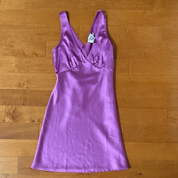 Princess Polly Purple Satin Slip Dress - Picture 3 of 6